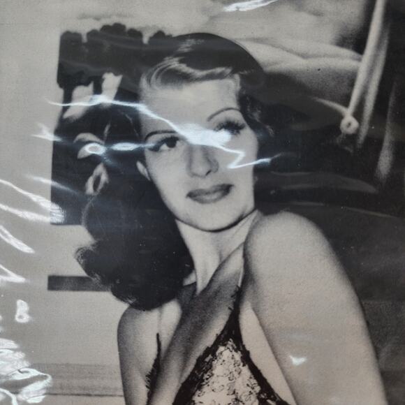 1972 VTG Magazine Illustration 10"x13.5" Rita Hayworth Old Hollywood Pinup Art - Picture 6 of 6